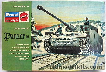 Monogram 1/32 Panzer IV with Battle Damaged Parts, 6859 plastic model kit